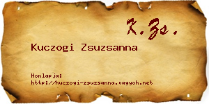 Kuczogi Zsuzsanna névjegykártya